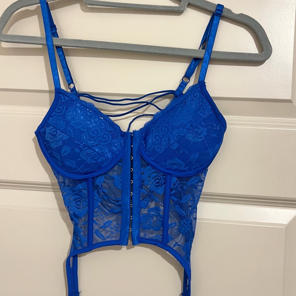 Blue Corset Top